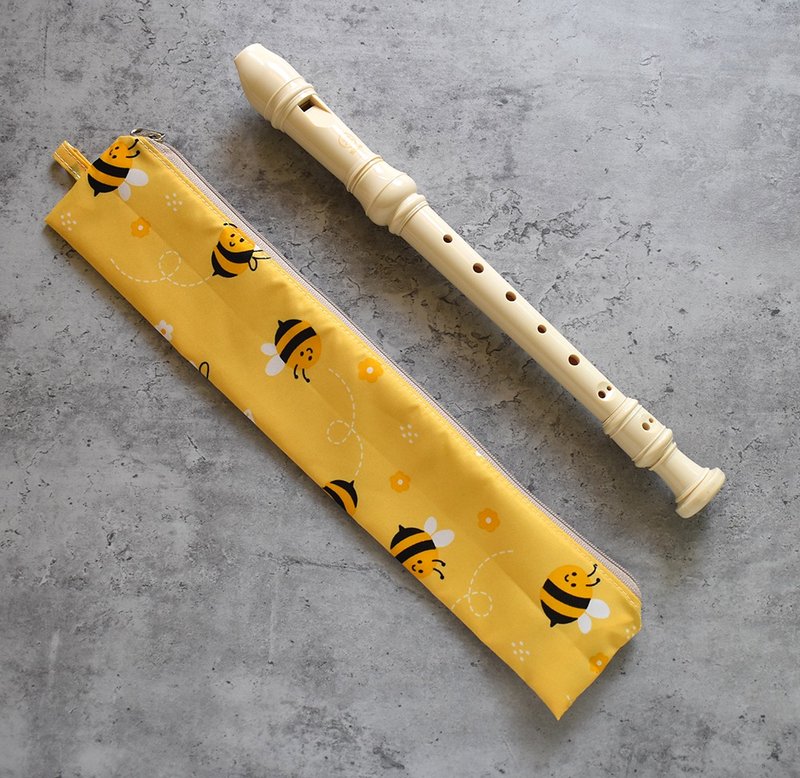 防水伞布 拉链直笛收纳袋_蜜蜂 - 其他 - 尼龙 黄色