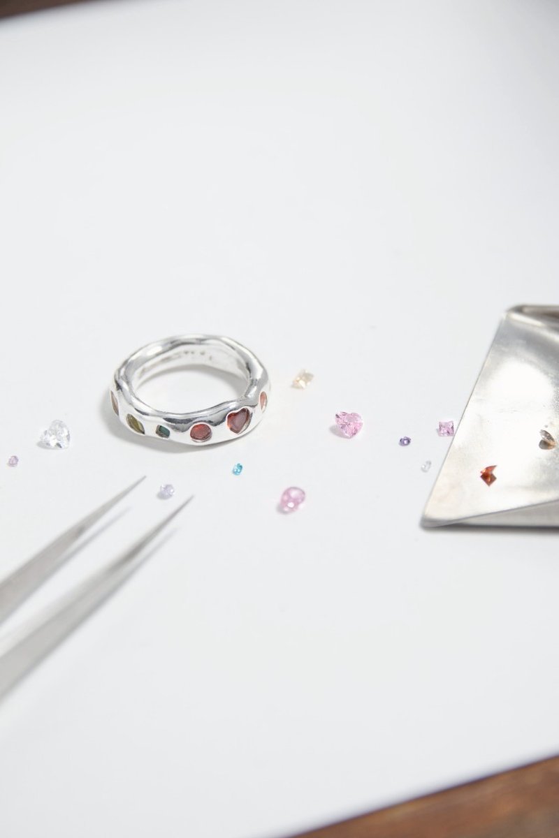 【严选金工】无隐藏收费 银黏土戒指 宝石无限量供应 文化币 中山 - 金工/饰品 - 纯银 