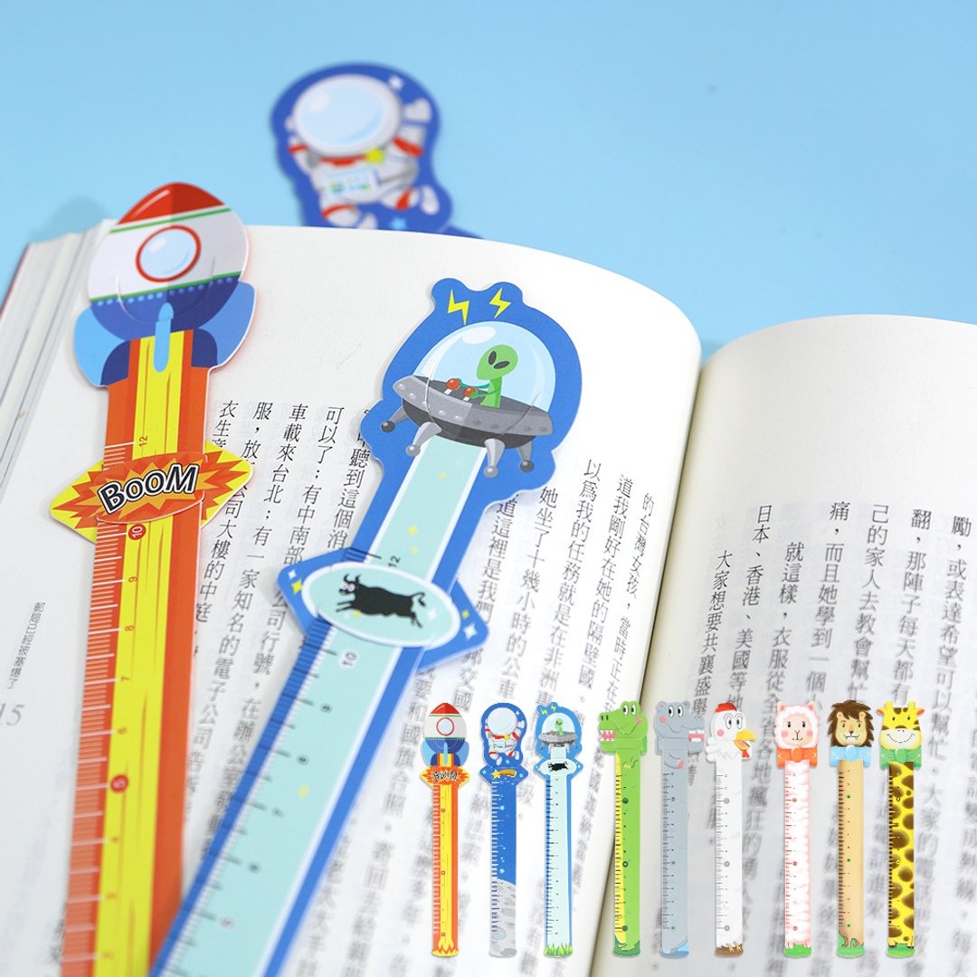 现货 双面指标书签(3入/组) 夹页书签设计 婚礼小物 - 书签 - 塑料 多色