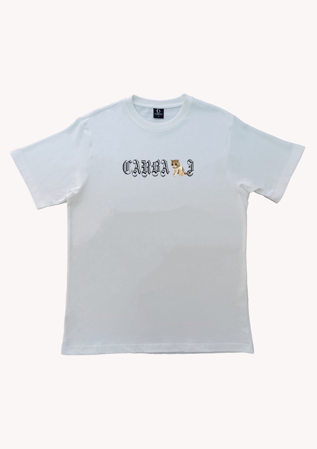 100% Cotton Graphic Unisex Tee - 女装 T 恤 - 棉．麻 白色