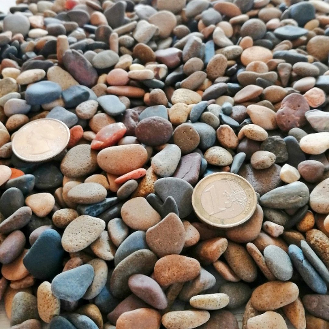 Sea stones for pebble pictures.Beach rocks.Tiny beach pebble for art.Free shaped - 其他 - 石头 多色