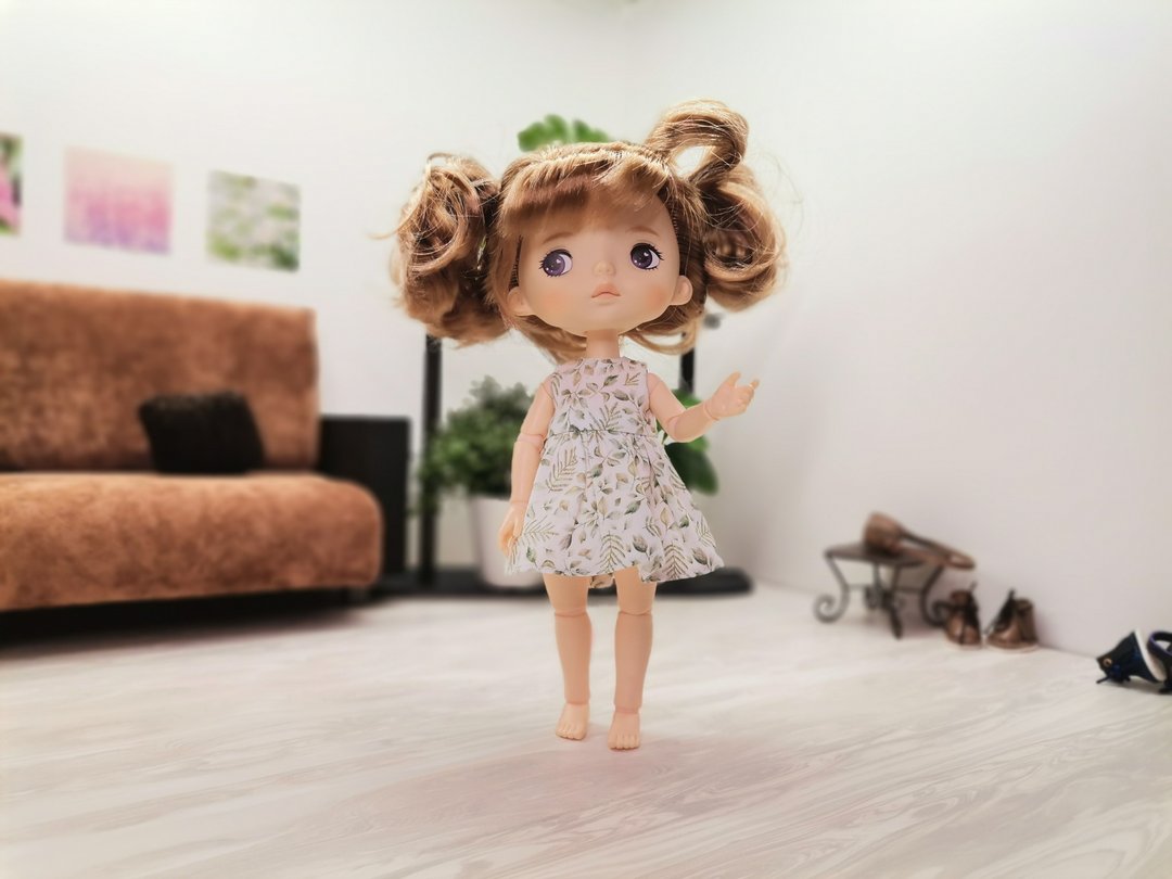 Dress for Xiomi Monst Doll - 玩具/玩偶 - 棉 白色