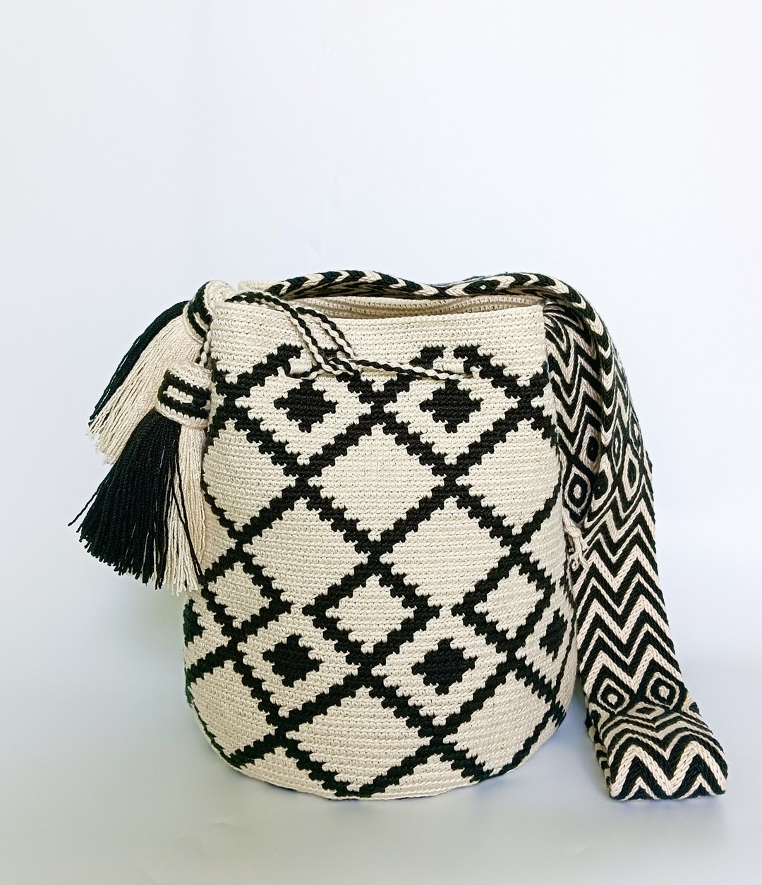 *特价*Woven Bag 双色 M 尺寸 - 侧背包/斜挎包 - 棉 