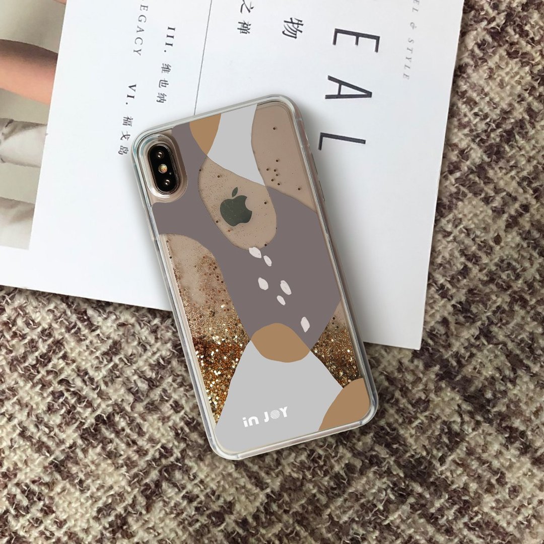 iPhone 11/11max/SE2/12/12mini 浪漫旋律 透明 闪亮 流沙手机壳 - 手机壳/手机套 - 塑料 粉红色