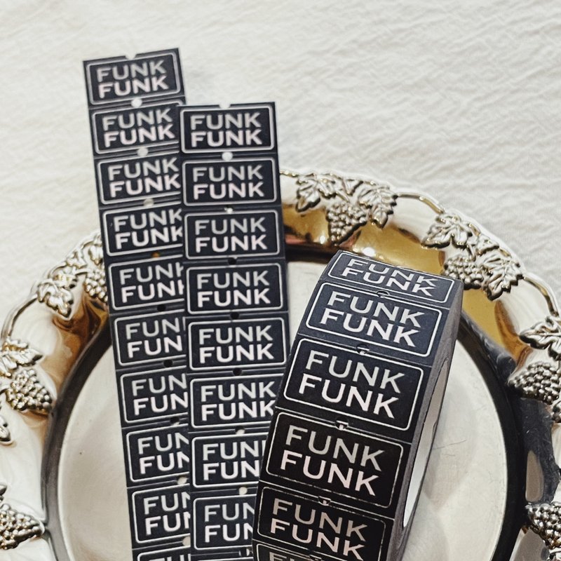 莫非是芝麻球- FUNK FUNK法克 | 标签贴纸(1卷500张) - 纸胶带 - 纸 