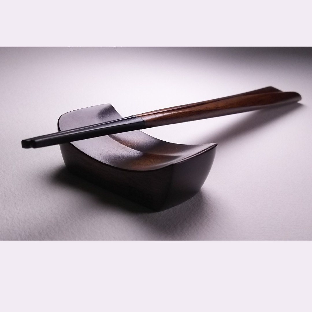 餐桌艺术品 浮箸 (Fuuto) 拭漆筷 - 筷子/筷架 - 木头 咖啡色