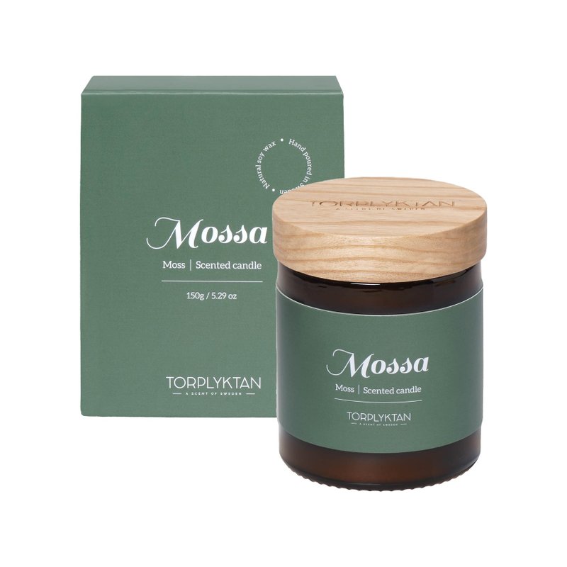 【瑞典 Torplyktan】北极森林蜡烛150g-苔藓 - 蜡烛/烛台 - 蜡 
