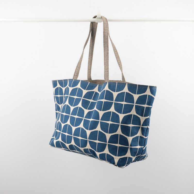 Goriras convertible tote bag in navy blue - 手提包/手提袋 - 真皮 蓝色