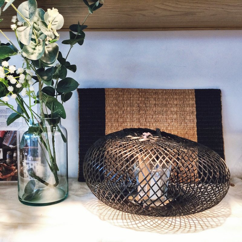 Candle lantern, Candle Lighting, Candle lamp, Candle lighter, Candle lights - 灯具/灯饰 - 竹 黑色