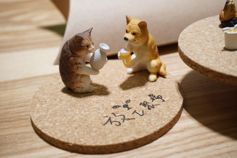 定制化环保软木杯垫/单片 - 杯垫 - 其他材质 咖啡色