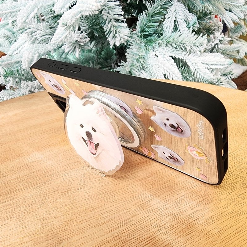 定制化宠物似颜绘磁吸手机支架 MagSafe Phone Popper 手机支架 - 手机配件 - 压克力 