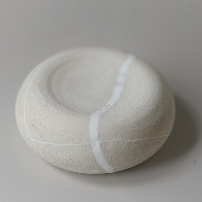 Stillness Pebble 陶瓷花岗鹅卵石头两用碗盘 017 - 碗 - 陶 灰色