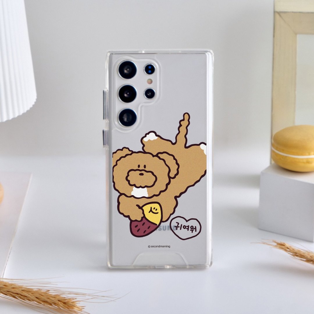 Second Morning狗狗拿地瓜防摔透明SAMSUNG手机壳 - 手机壳/手机套 - 塑料 多色