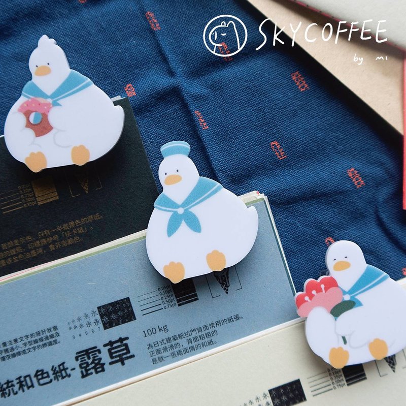 【SKYCOFFEE】Enjoy the Moment 压克力夹子 水豚店长与鸭鸭们 - 文件夹/资料夹 - 其他材质 