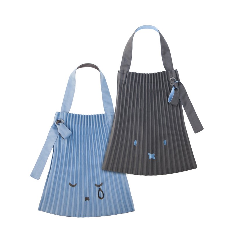 【Pinkoi x miffy】Errorism 刺繡前後雙色皺摺購物袋 - 侧背包/斜挎包 - 防水材质 