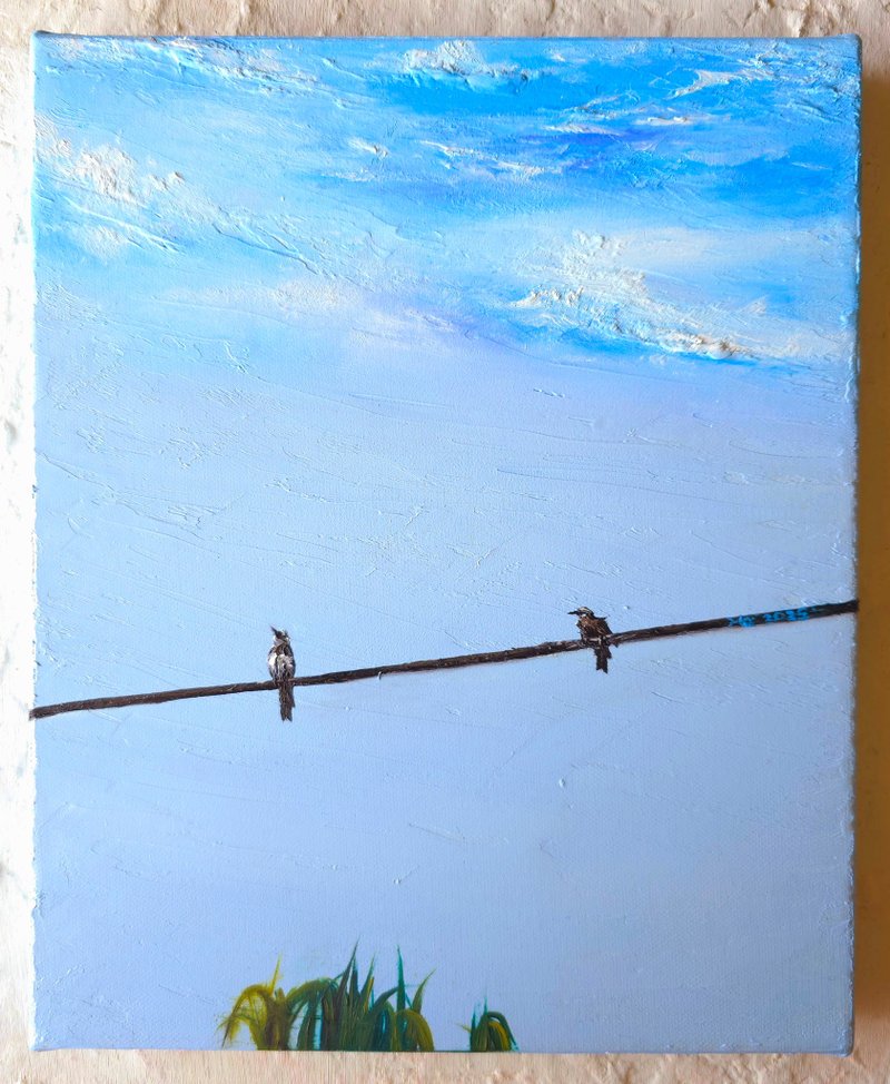 精致手绘油画  放空  独一无二 - 海报/装饰画/版画 - 颜料 多色