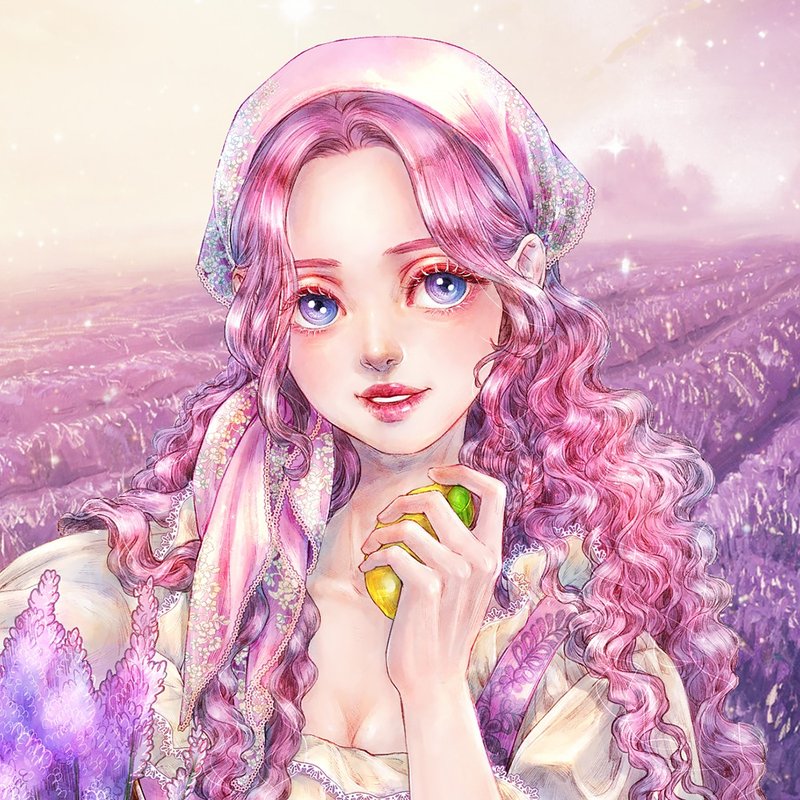 柠檬薰衣草贴纸 (8色) - 贴纸 - 纸 