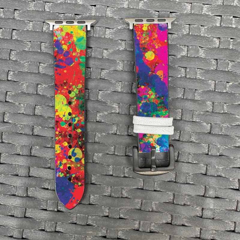抽象泼墨 Apple Watch 潮流硅胶表带 -cr89 - 表带 - 硅胶 多色