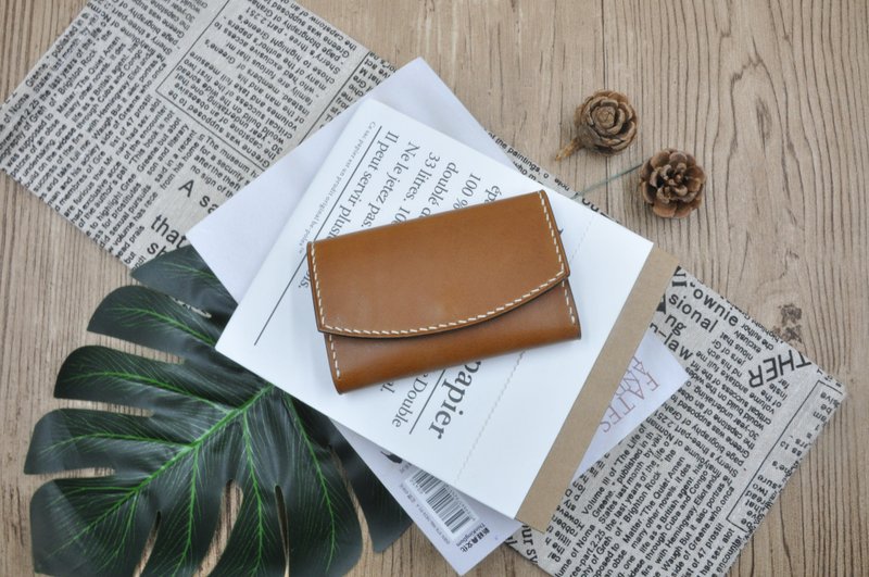 简约名片盒 ∣ 大容量 ∣ 意大利 Buttero顶级植鞣革 ∣ 手工缝制 - 名片夹/名片盒 - 真皮 