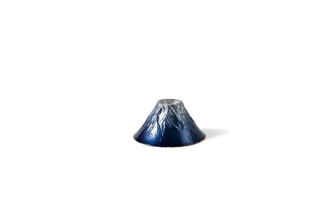 金箔蓝色富士山风情杯 - 酒杯/酒器 - 贵金属 银色
