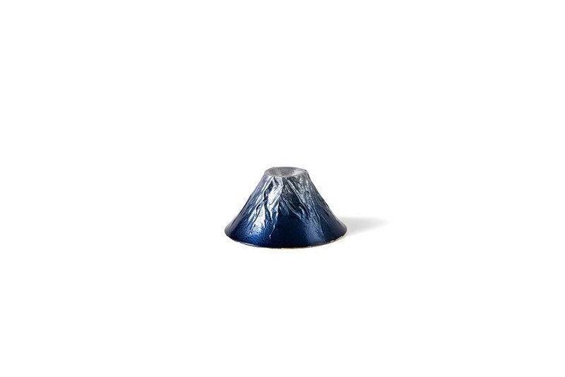 金箔蓝色富士山风情杯 - 酒杯/酒器 - 贵金属 银色