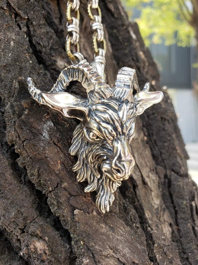 山羊项链 - 项链 - 纯银 