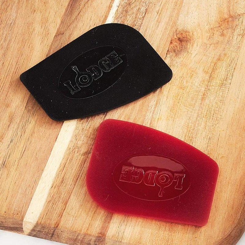 美国LODGE 铸铁锅具用清洁刮板2件组(平底锅用款) - 其他 - 硅胶 多色