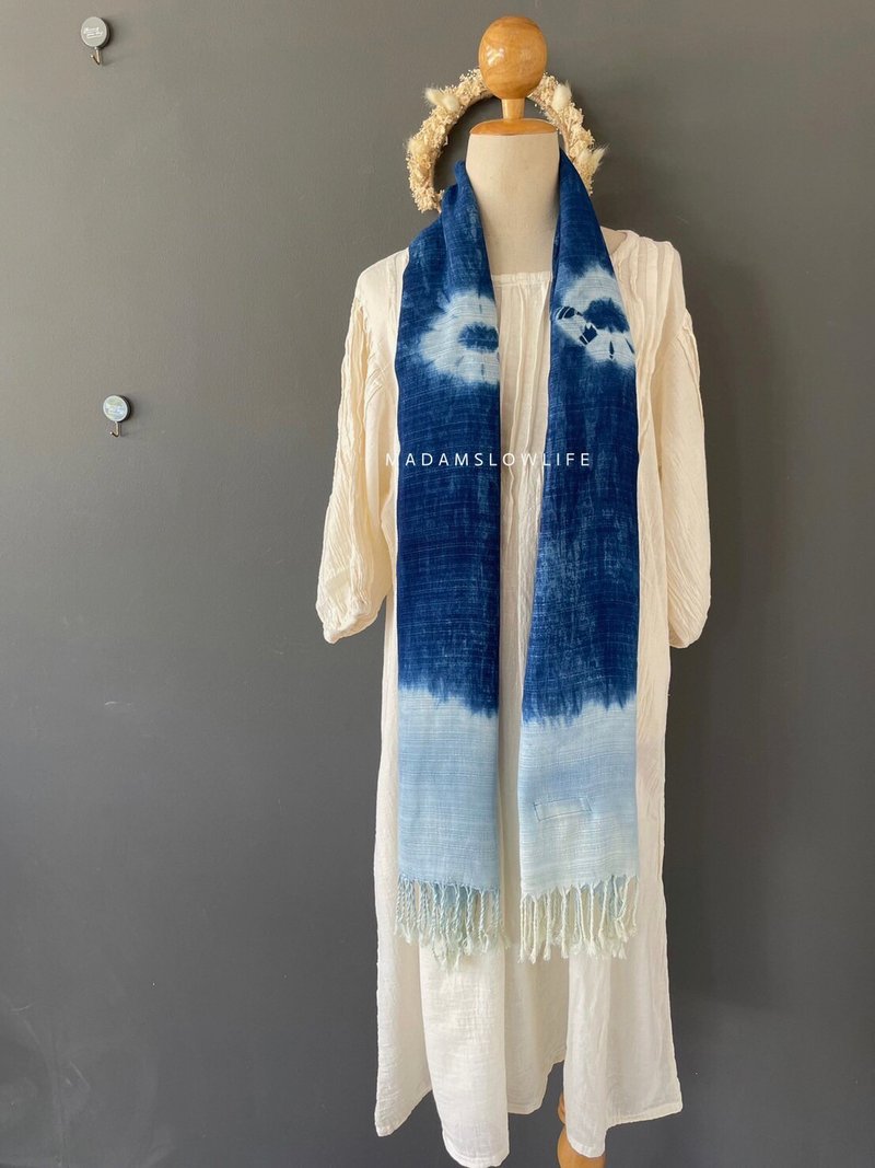 丝巾，棉混嫘萦极致柔软材质，尺寸 75*170 cm，无毒染料染色。 - 丝巾 - 棉．麻 