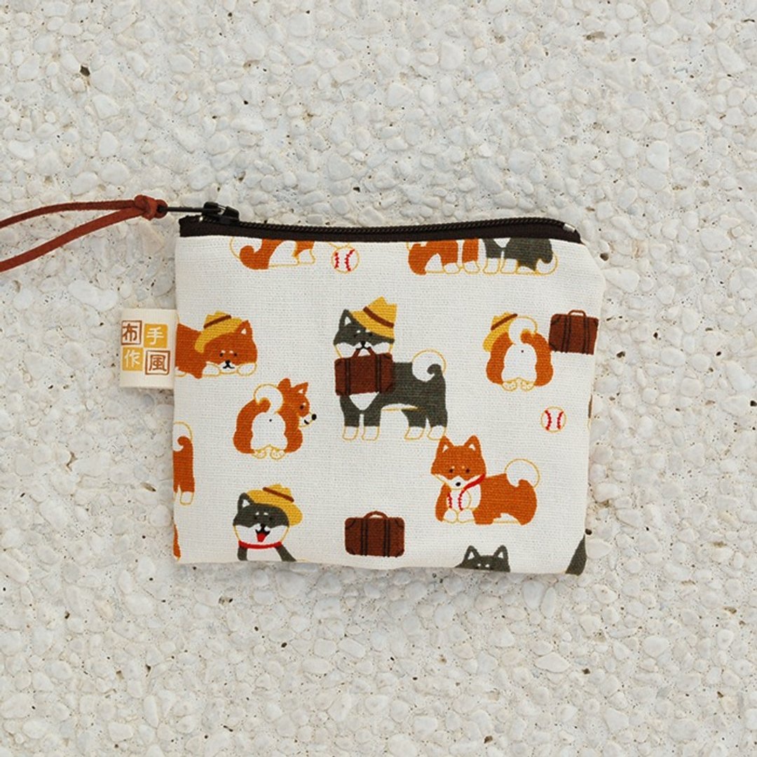 日本柴犬零钱袋 - 零钱包 - 棉 橘色