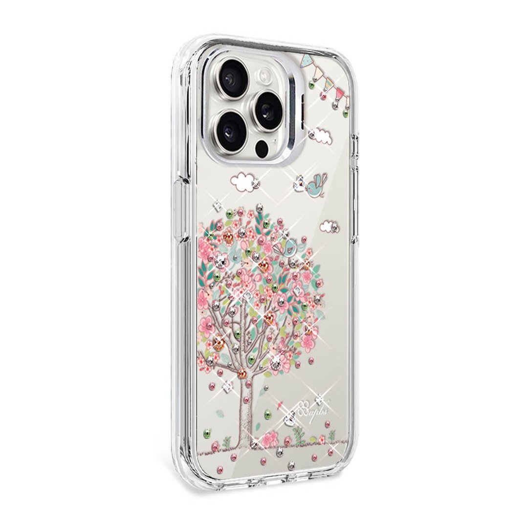 iPhone 全系列 防震双料隐形立架水晶彩钻手机壳-相爱 - 手机壳/手机套 - 其他材质 多色