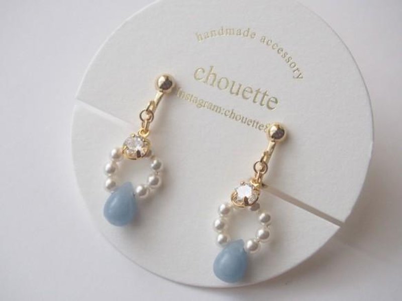 [14kgf] Angel Light Piercing - 耳环/耳夹 - 其他金属 