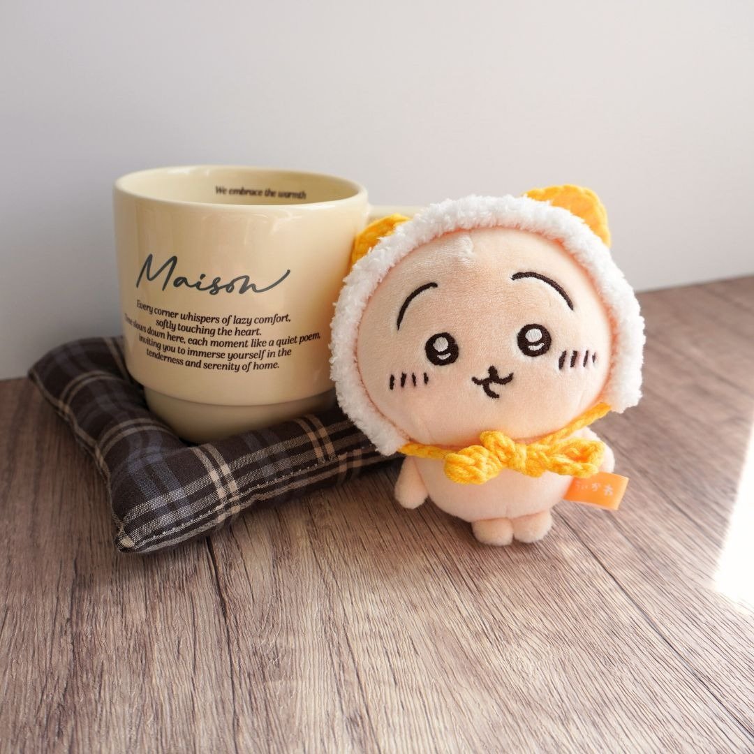 小猫帽-招财猫 | 娃衣 吉伊卡哇 ちいかわ Chiikawa 10cm适用 - 玩偶/公仔 - 棉 黄色