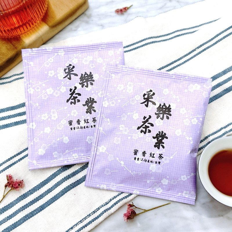 【采乐茶业】 蜜香红茶 - 三角立体茶包Honey Flavor Black Tea - 茶 - 其他材质 紫色