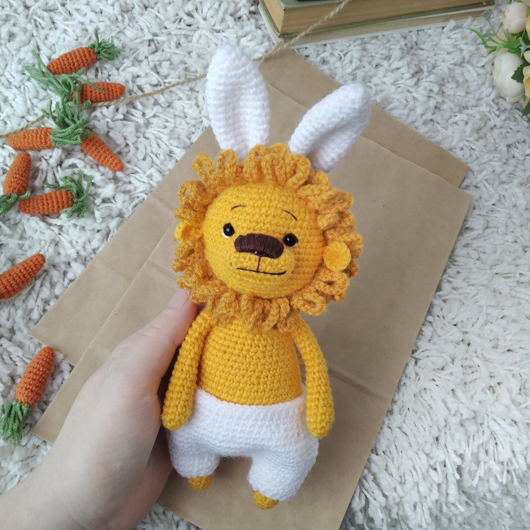 Amigurumi lion crochet pattern. Amigurumi animal crochet pattern. DIY amigurumi - 线上课程/教学影片 - 其他材质 