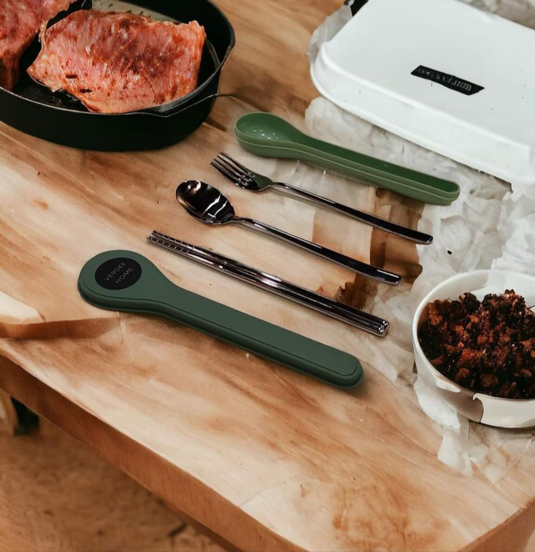 超便携不锈钢餐具套装 - 其他 - 不锈钢 粉红色