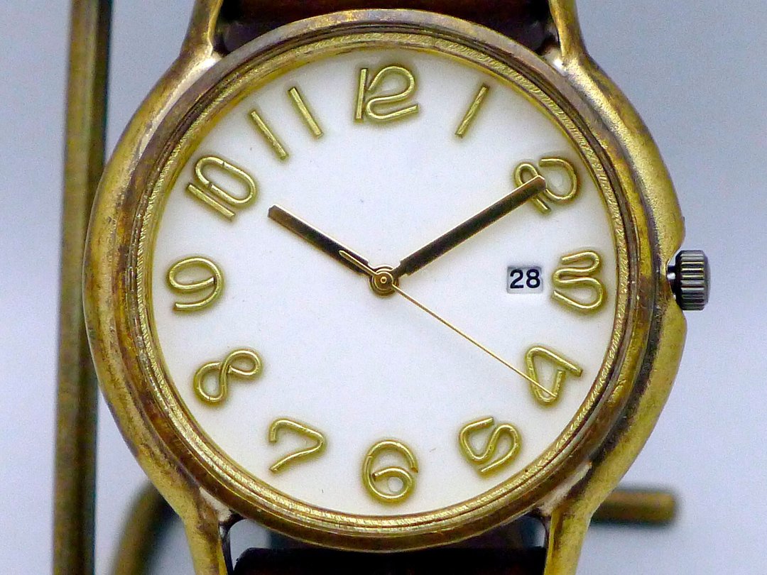 JB-DATE Hand Craft Watch DATE JUMBO Brass DATE (Date) White Dial (JUM31 DATE) - 女表 - 铜/黄铜 白色