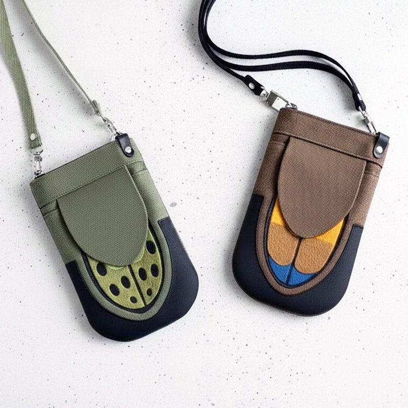 【原创】手作昆虫手机包 - 侧背包/斜挎包 - 其他材质 多色