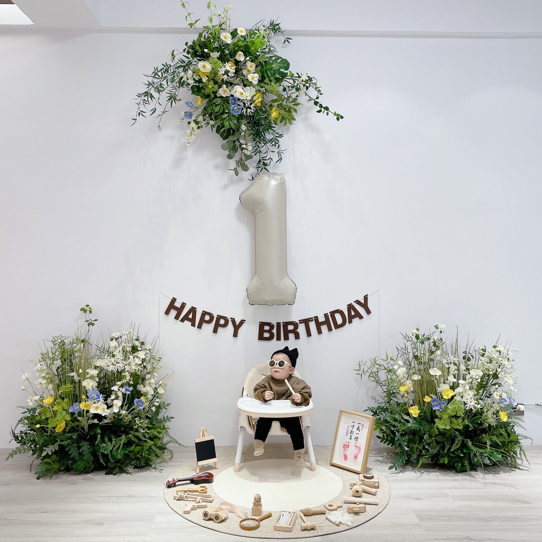 桃园抓周派对│简约韩式周岁背板道具出租性别派对生日收涎 - 户外/室内活动 - 其他材质 