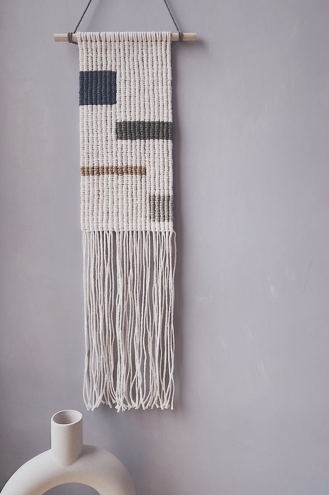 macrame 简约 编织挂饰 - minimalist - 摆饰 - 棉 多色