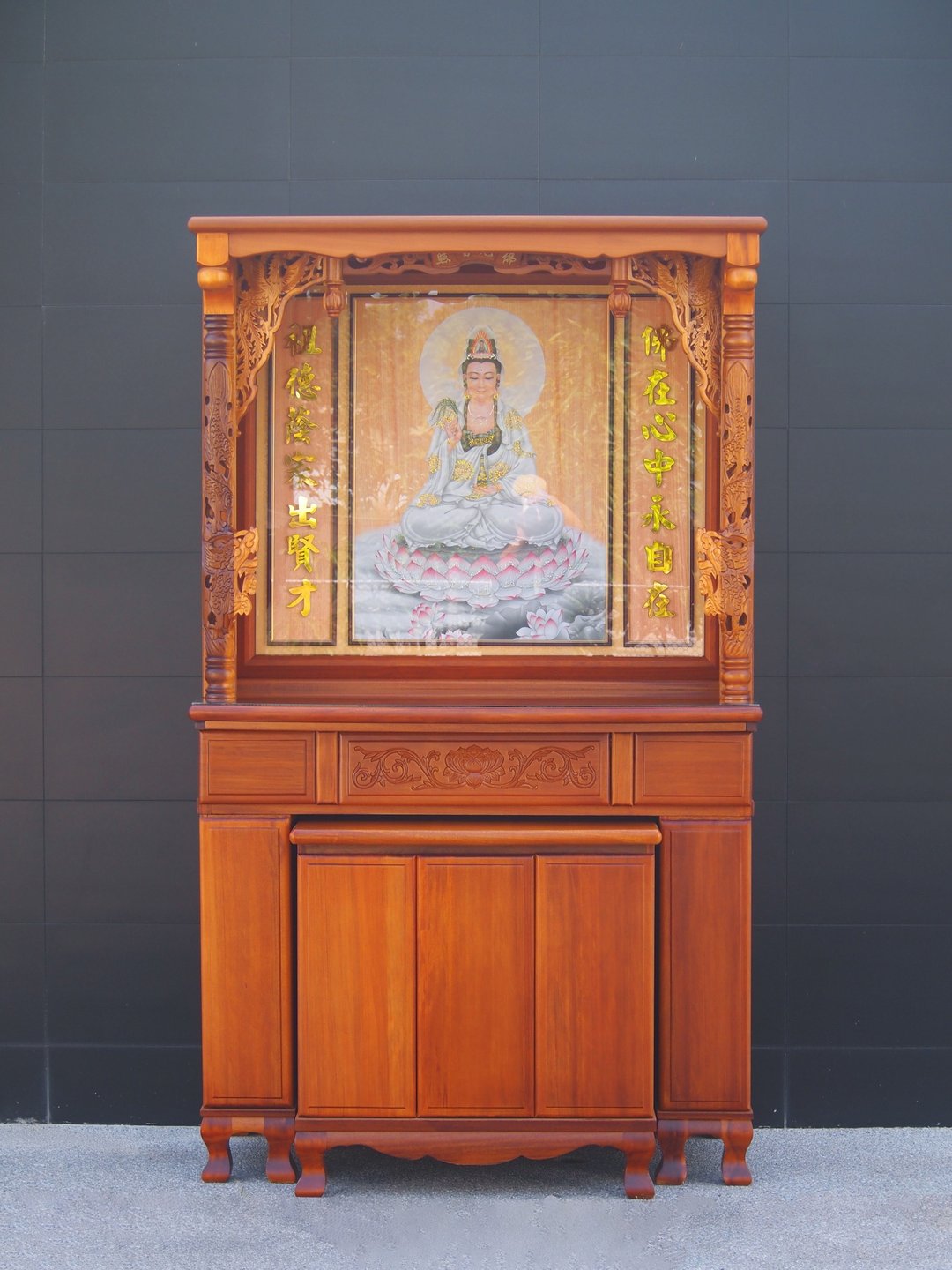 4尺2龙柱佛橱 - 其他家具 - 木头 
