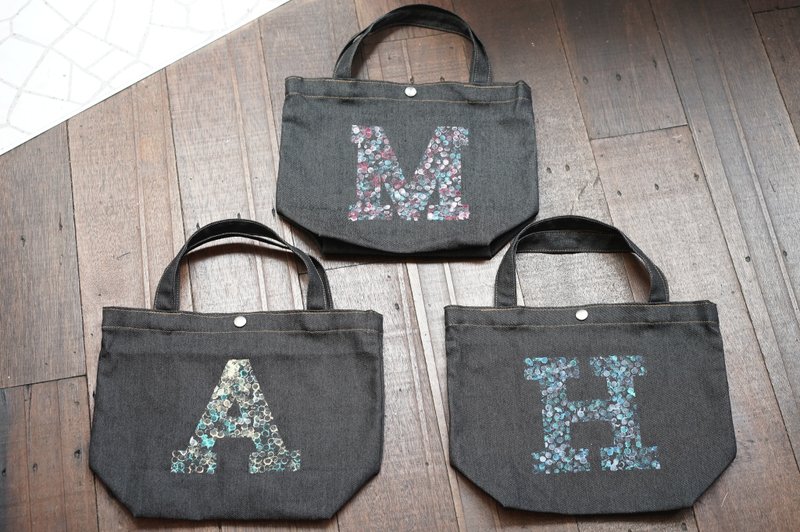 IARTS 丹宁严选 泡泡牛仔帆布包Bubble Stamping Denim Bag - 插画/绘画/写字 - 压克力 
