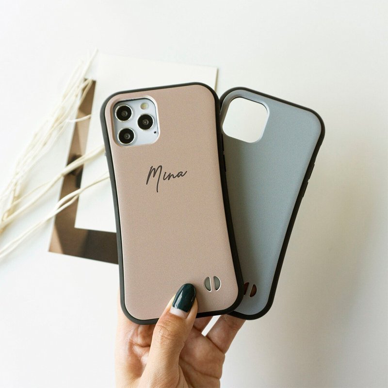 iPhone 限量版智能手机保护壳 握把保护壳 [暗色名称] Nuance 彩色 S Line 保护壳 iPhone PM08U - 手机壳/手机套 - 塑料 蓝色