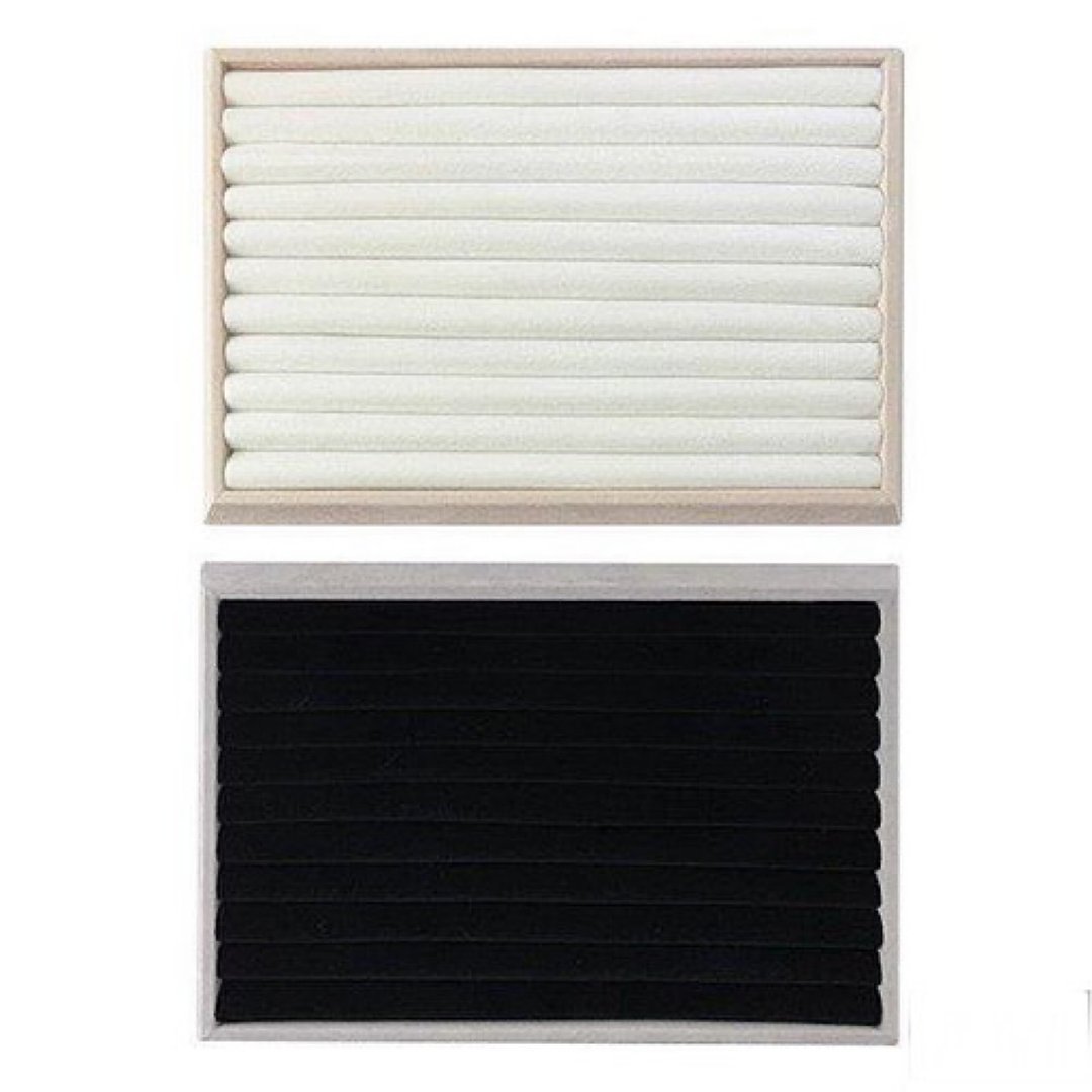 Tray ring 10 rows 2color - 收纳用品 - 棉 白色