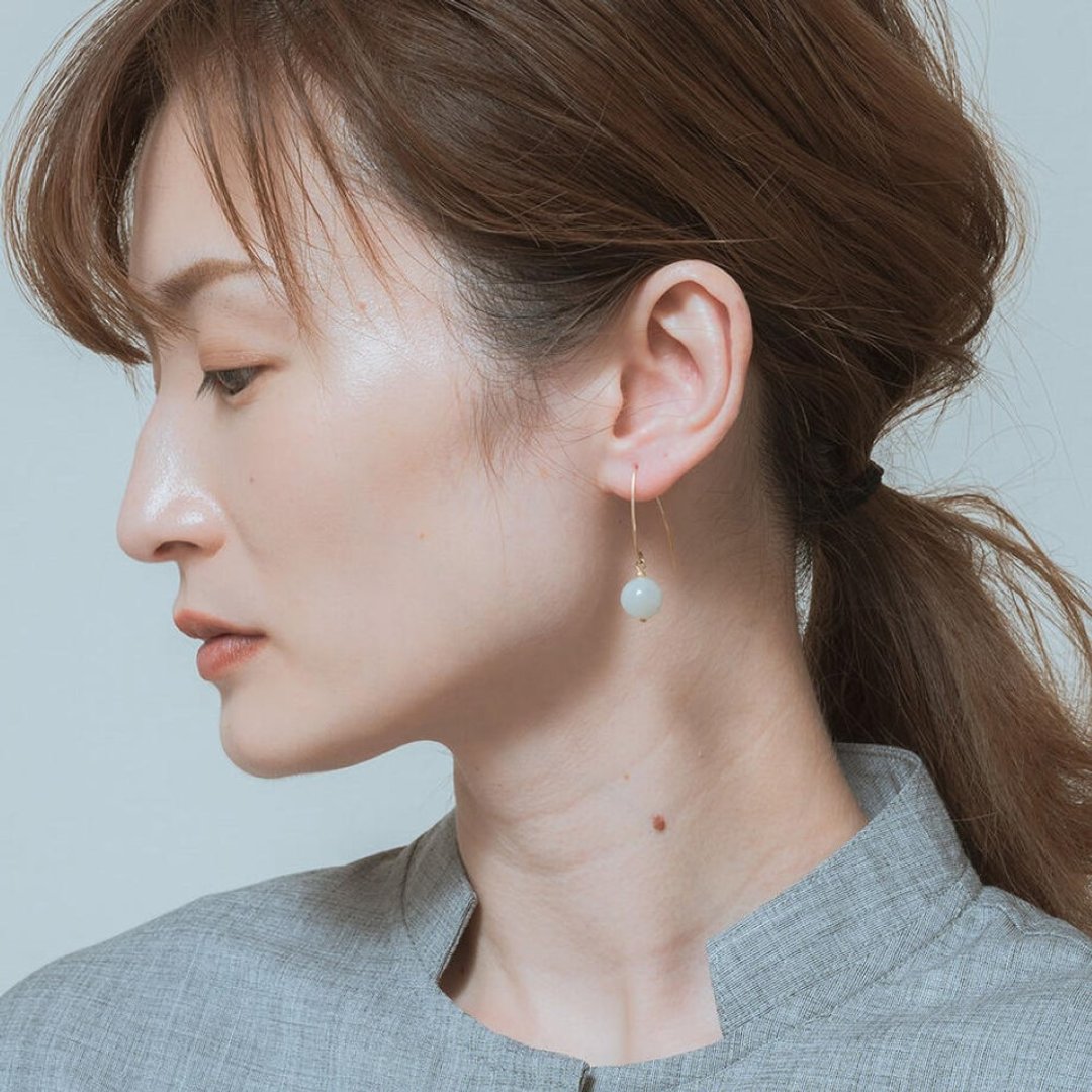 kopo new earring - 耳环/耳夹 - 石头 