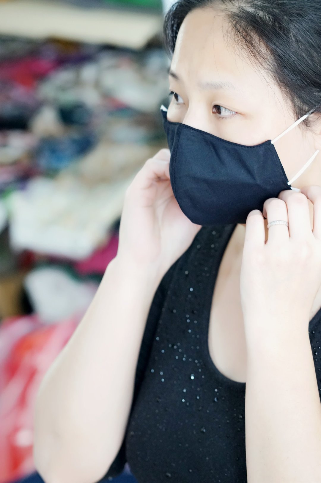 Bucute 一组5款成人立体 口罩套/可重复洗/需配医疗口罩/可寄国外 - 口罩 - 其他人造纤维 黑色