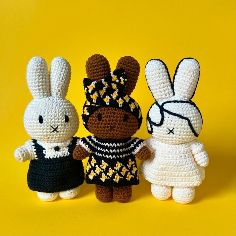 荷兰进口Miffy【莫瑞泰斯美术馆-致和平纪念】JustDutch米非兔 - 玩偶/公仔 - 棉．麻 白色