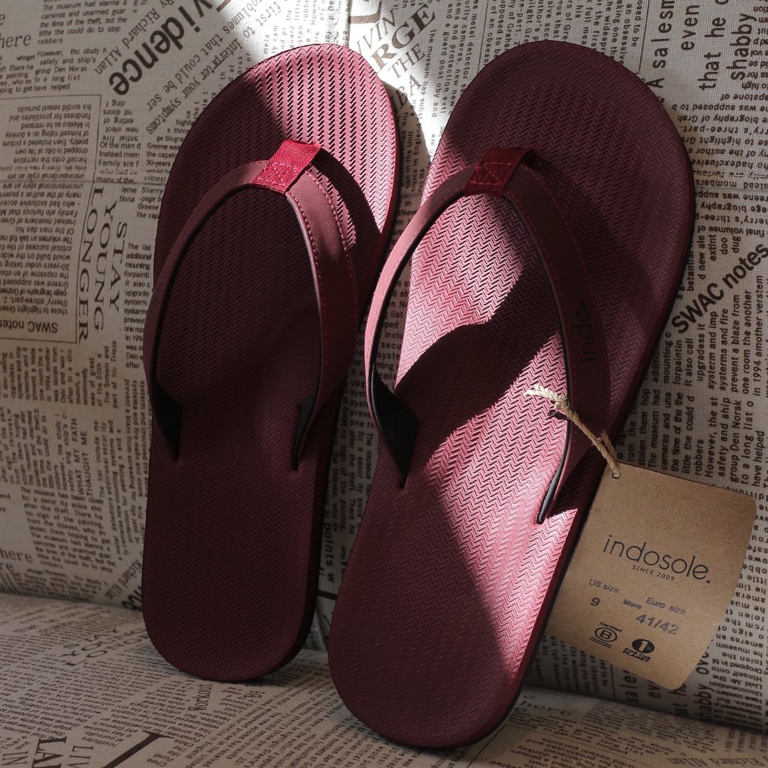 indosole 环保拖鞋 葡萄酒 男 - 拖鞋 - 环保材料 紫色