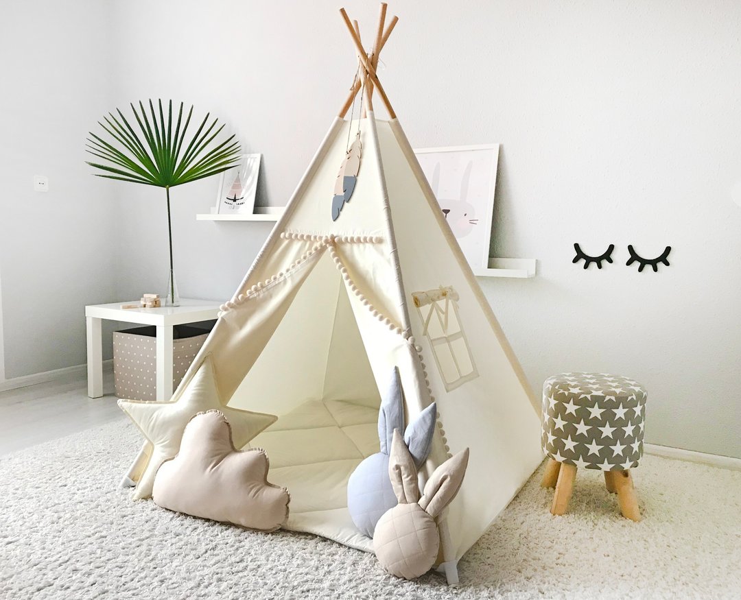 Teepee, kids teepee, teepee tent, tee pee, tipi, play tent - 玩具/玩偶 - 棉 