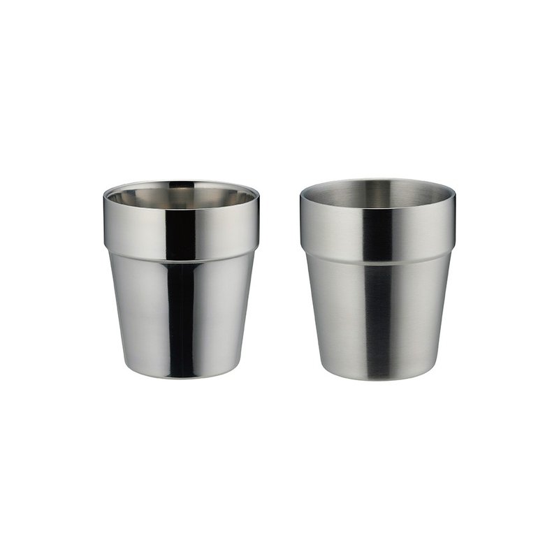 日本【SALUS佐藤金属】堆叠收纳杯 - 茶具/茶杯 - 不锈钢 