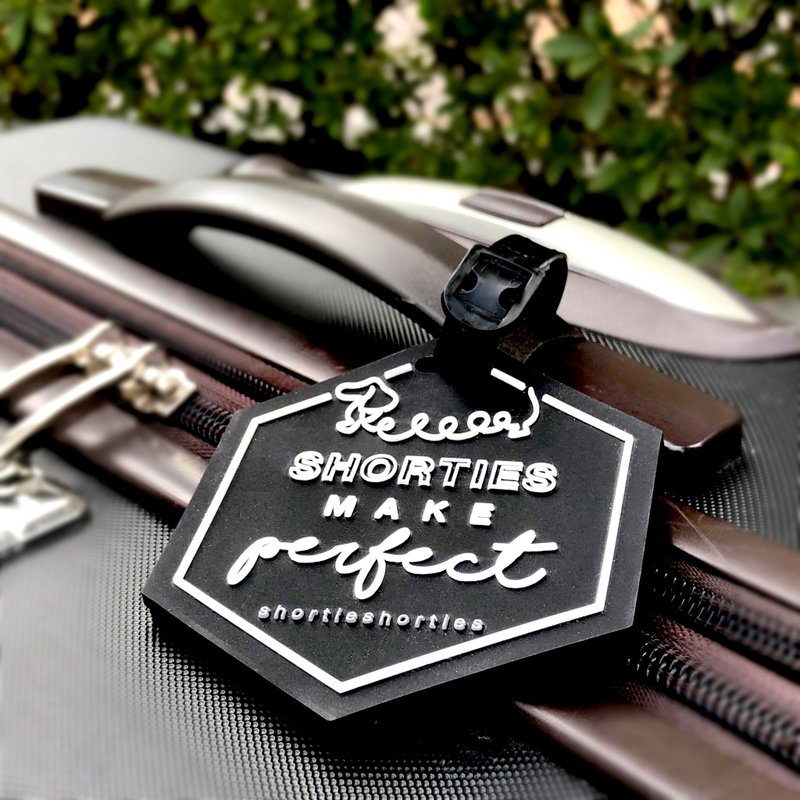 腊肠狗 Shorties make perfect 行李吊牌 - 行李吊牌 - 硅胶 黑色